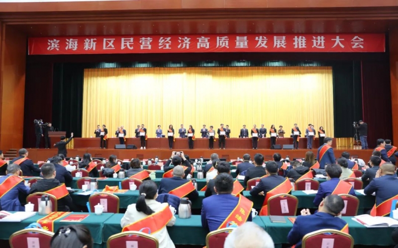 张颖书记出席滨海新区民营经济高质量发展推进大会并在会上发言