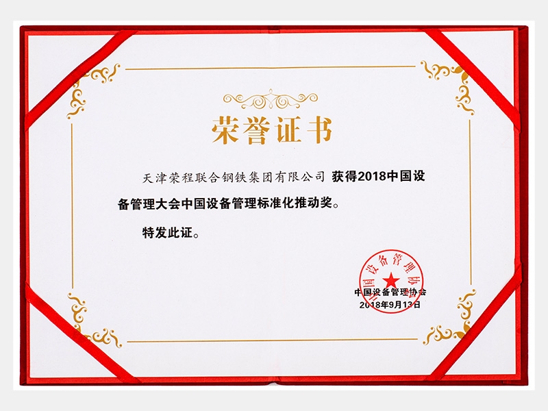 2018中国设备管理大会中国设备管理标准化推动奖